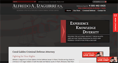 Desktop Screenshot of izaguirrelaw.com