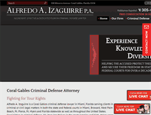 Tablet Screenshot of izaguirrelaw.com